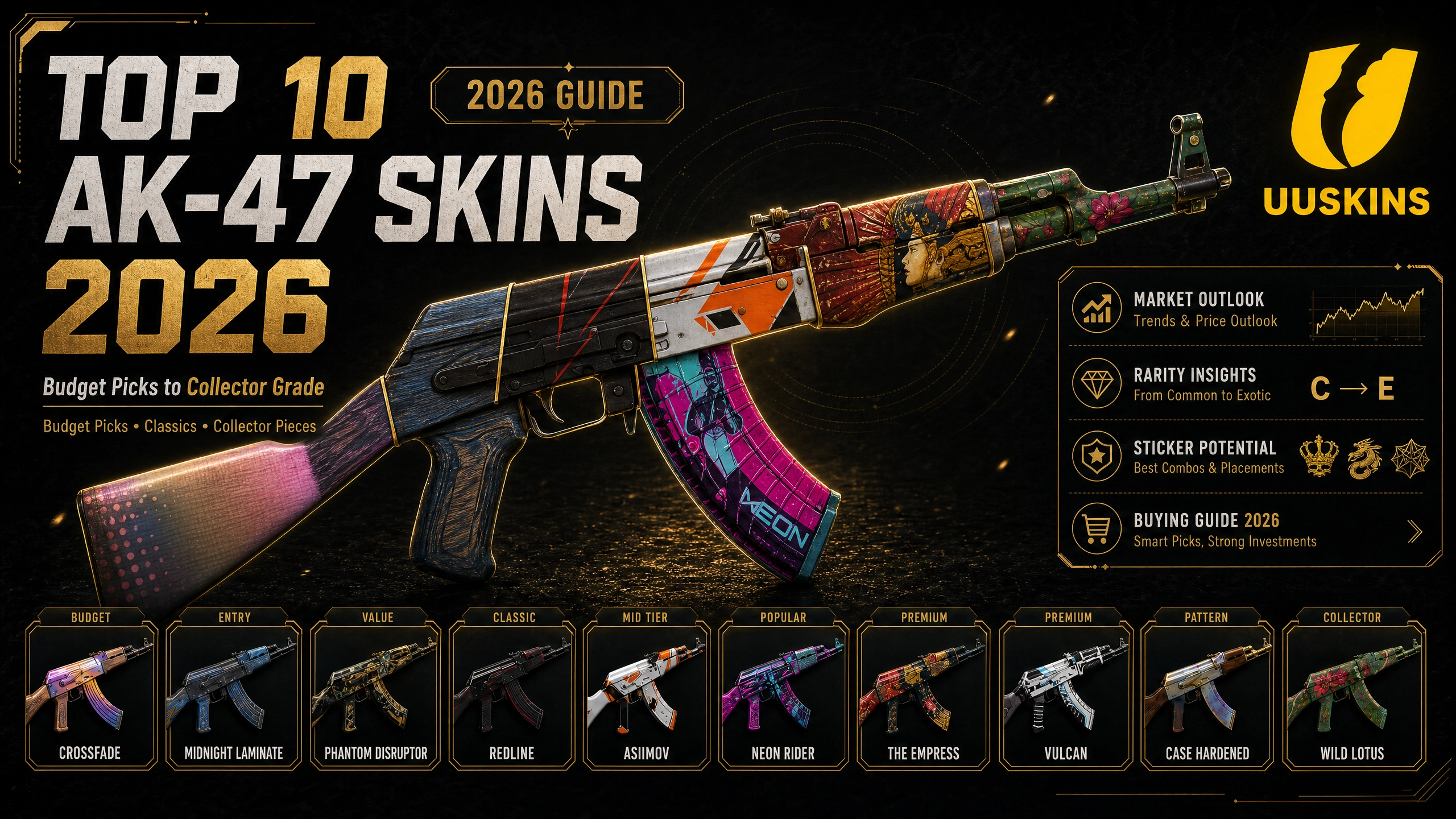 Top 10 AK-47-skins die het waard zijn om te kopen in 2026: van budgetvriendelijke keuzes tot aanbevelingen voor verzamelaars
